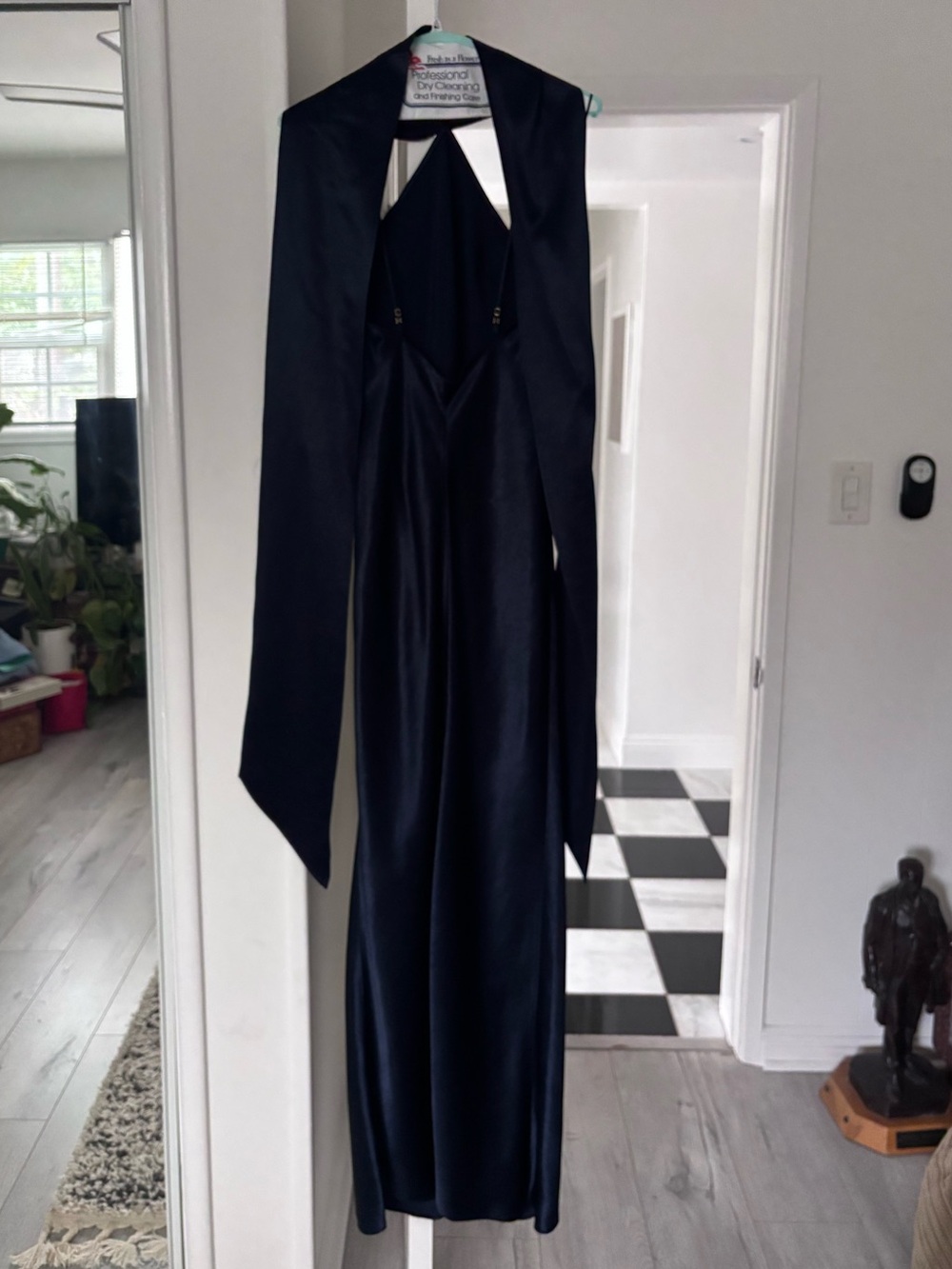 Amanda Uprichard Ashton Maxi Dress in navy - Picture 5 of 8